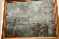 Painting of the Battle of Seicheprey, France