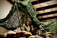 Air-cooled machine gun nest from WWII